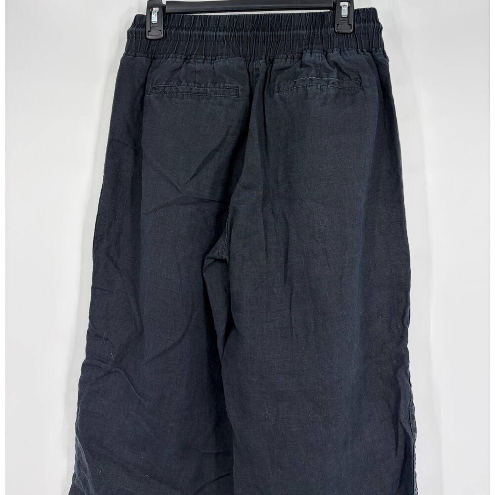 Quince 100% European Linen Pull-on Drawstring Wide Leg Pants - Picture 8 of 9